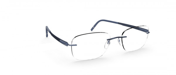Silhouette Blend CR Eyeglasses, 4540 Navy Blue