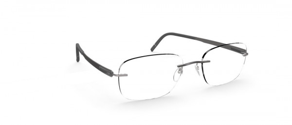 Silhouette Blend CR Eyeglasses, 6560 Smoky Black
