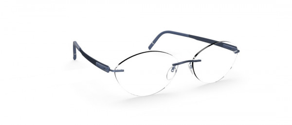 Silhouette Blend CV Eyeglasses, 4540 Navy Blue