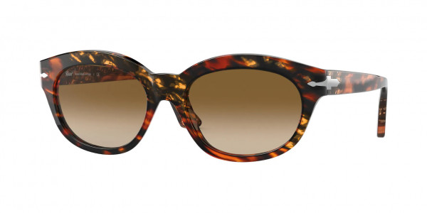 Persol PO3250S Sunglasses, 108151 DARK BROWN TORTOISE (BROWN)