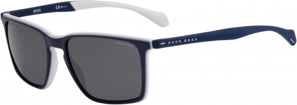 HUGO BOSS Black Boss 1114/S Sunglasses, 04NZ Matte Blue Gray