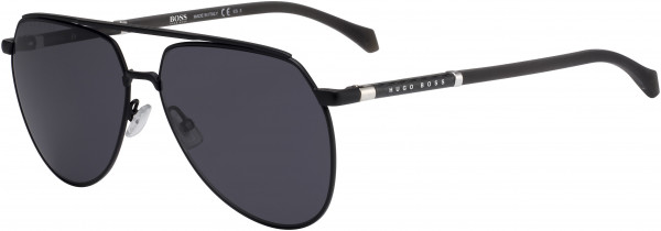 HUGO BOSS Black BOSS 1130/S Sunglasses, 0003 MATTE BLACK