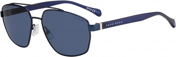 HUGO BOSS Black Boss 1118/S Sunglasses, 0FLL Matte Blue