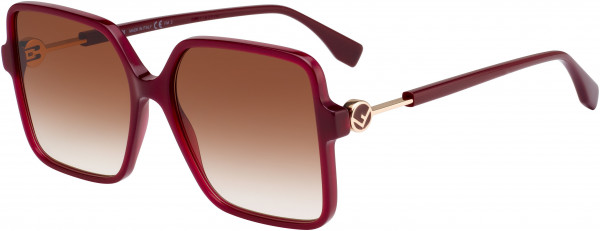 Fendi Fendi 0411/S Sunglasses, 0LHF Opal Burgundy