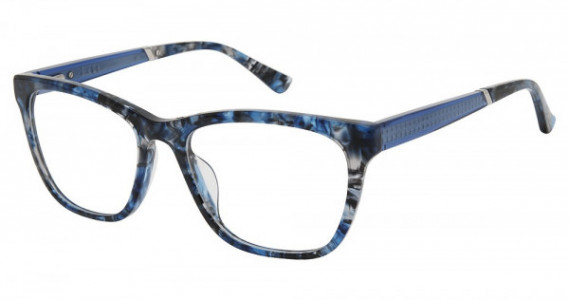 Nicole Miller Bowne Eyeglasses, C03 BLUE AZURE TORT