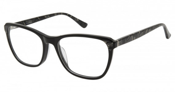 Nicole Miller Ditmars Eyeglasses, C01 BLACK/MARBLE