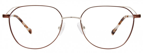 Takumi TK1175 Eyeglasses, 010 - Matt Light Brown & Shiny Silver