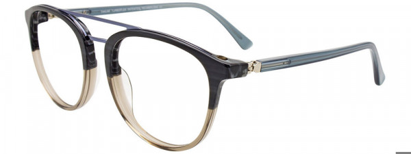 Takumi TK1169 Eyeglasses, 010 - Lt Br & Sh blu & Marb Dk Blue