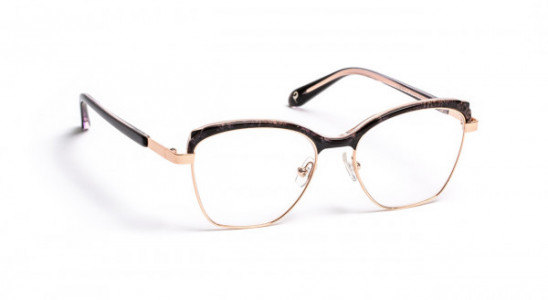 J.F. Rey PM073 Eyeglasses, NICE BLACK/BLACK/PINK GOLD (0155)
