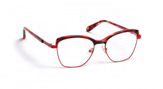 J.F. Rey PM073 Eyeglasses, DEMI RED/BLACK/RED (3001)