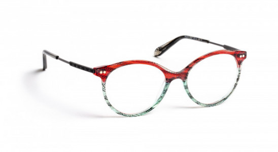 J.F. Rey PA074 Eyeglasses, NICE BLACK/RED GREEN (0030)