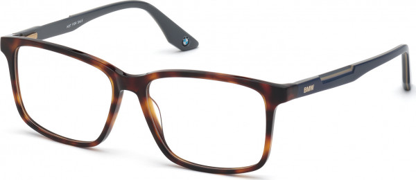BMW Eyewear BW5007 Eyeglasses, 053 - Blonde Havana / Blue/Monocolor