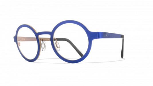 Blackfin St. Denis Eyeglasses, C1301 - Bright Blue/Dove Brown