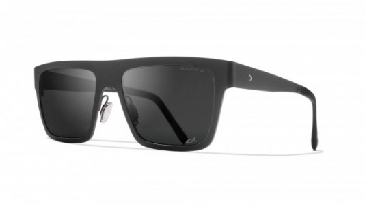 Blackfin Walden Sunglasses, C1334P - Black/Gray (Polarized Solid Smoke)