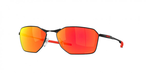 Oakley OO6047 SAVITAR Sunglasses, 604709 SAVITAR SATIN BLACK PRIZM RUBY (BLACK)