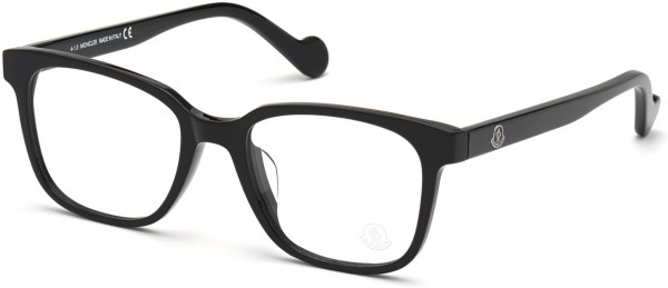 Moncler ML5113-D Eyeglasses, 001 - Shiny Black