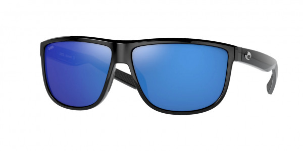 Costa Del Mar 6S9010 RINCONDO Sunglasses, 901001 RINCONDO 11 SHINY BLACK BLUE M (BLACK)