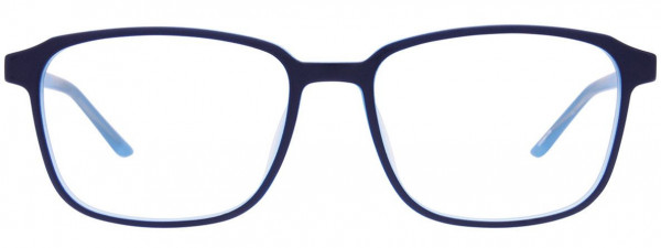 Cargo C5057 Eyeglasses, 050 - Matt Dark Blue & Light Blue (inside)