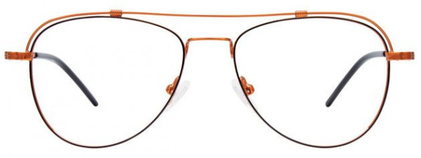 CHILL C7042 Eyeglasses, 090 - Satin Black & Shiny Copper