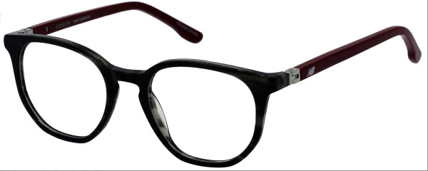 New Balance NBK 160 Eyeglasses, BLACK/RED