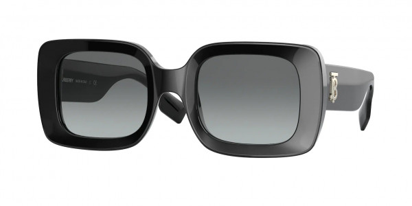 Burberry BE4327 DELILAH Sunglasses, 300111 DELILAH BLACK GREY GRADIENT (BLACK)