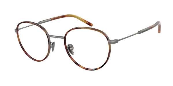 Giorgio Armani AR5111J Eyeglasses, 3332 MATTE GUNMETAL/HAVANA (GREY)