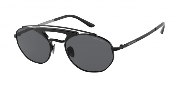 Giorgio Armani AR6116 Sunglasses, 300187 MATTE BLACK GREY (BLACK)