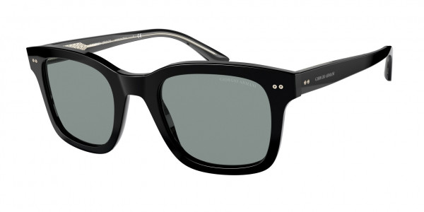 Giorgio Armani AR8138 Sunglasses, 500156 BLACK BLUE (BLACK)