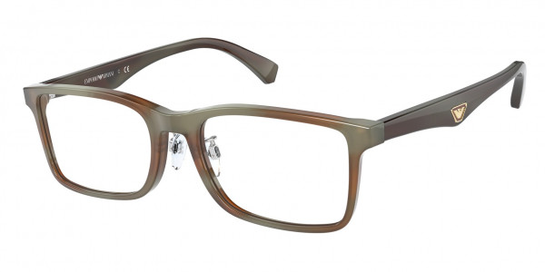 Emporio Armani EA3175F Eyeglasses, 5023 STRIPED BROWN (TORTOISE)