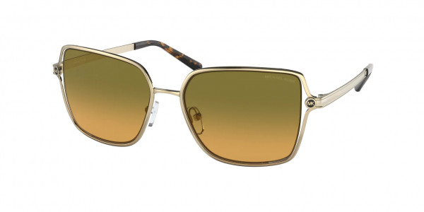 Michael Kors MK1087 CANCUN Sunglasses, 101418 CANCUN SHINY LIGHT GOLD BROWN (GOLD)
