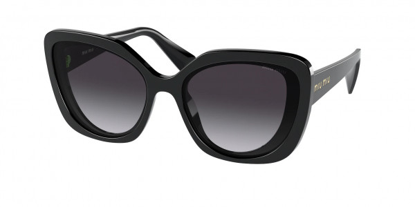 Miu Miu MU 06XS Sunglasses, 03I5D1 CYSTAL BLACK GREY GRADIENT (BLACK)