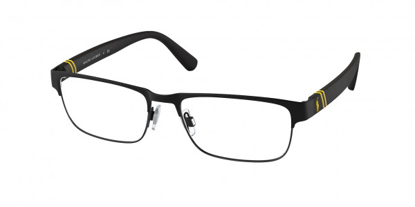 Polo PH1203 Eyeglasses, 9397 MATTE BLACK ON SHINY BLACK (BLACK)