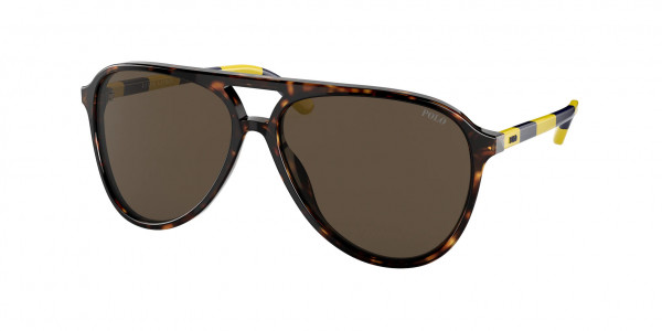 Polo PH4173 Sunglasses, 500373 SHINY DARK HAVANA BROWN (TORTOISE)