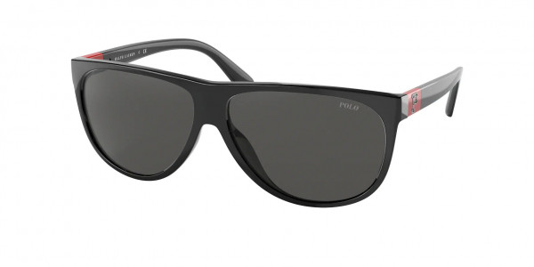 Polo PH4174 Sunglasses, 511387 SHINY BLACK DARK GREY (BLACK)