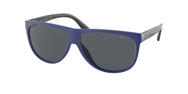 Polo PH4174 Sunglasses, 596287 MATTE ROYAL BLUE GREY (BLUE)