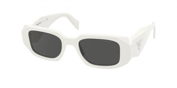 Prada PR 17WS Sunglasses, 1425S0 TALC DARK GREY (WHITE)