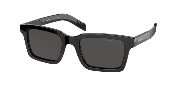 Prada PR 06WS Sunglasses, 1AB08G BLACK POLAR BLACK (BLACK)