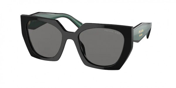 Prada PR 15WS Sunglasses, 1AB5Z1 BLACK DARK GREY POLAR (BLACK)