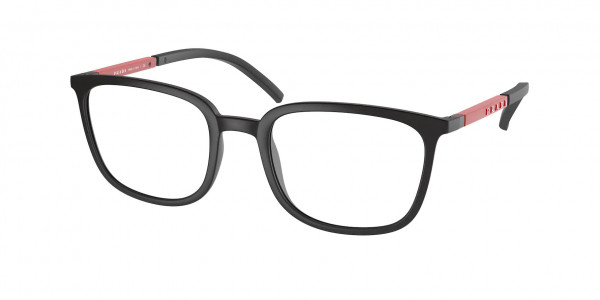 Prada Linea Rossa PS 05NV Eyeglasses, 1BO1O1 BLACK RUBBER (BLACK)