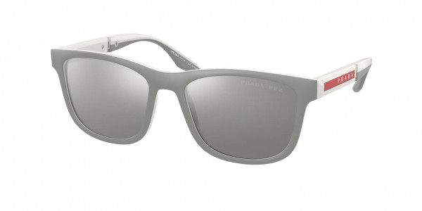 Prada Linea Rossa PS 04XS Sunglasses, 04S04L GREY RUBBER/WHITE POLAR GREY M (GREY)