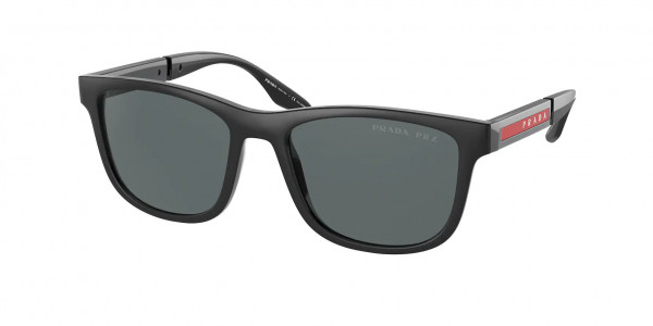Prada Linea Rossa PS 04XS Sunglasses, DG002G BLACK RUBBER/BLACK POLAR DARK (BLACK)