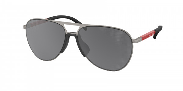 Prada Linea Rossa PS 51XS Sunglasses, 5AV07U GUNMETAL GREY MIRROR BLACK (GREY)