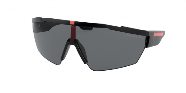 Prada Linea Rossa PS 03XSF Sunglasses, DG05Z1 BLACK RUBBER (BLACK)