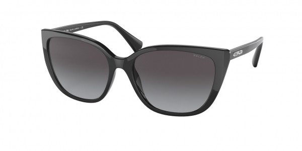 Ralph RA5274 Sunglasses, 50018G SHINY BLACK GRADIENT GREY (BLACK)