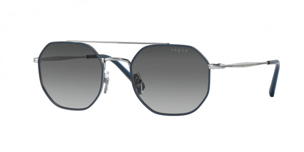 Vogue VO4193S Sunglasses, 323/11 TOP BLUE/SILVER GREY GRADIENT (BLUE)