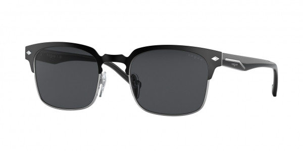 Vogue VO4194S Sunglasses, 352S87 TOP BLACK MATTE/SILVER DARK GR (BLACK)