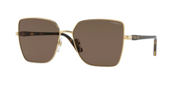 Vogue VO4199S Sunglasses, 280/73 GOLD DARK BROWN (GOLD)