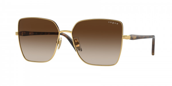 Vogue VO4199S Sunglasses, 507813 TOP HAVANA/GOLD GRADIENT BROWN (BROWN)