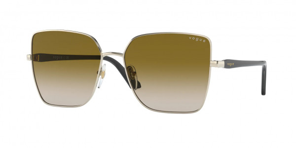 Vogue VO4199S Sunglasses, 848/6K PALE GOLD BROWN GRADIENT (GOLD)
