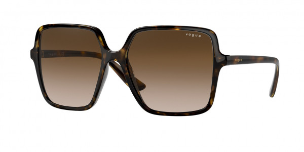 Vogue VO5352SF Sunglasses, W65613 DARK HAVANA BROWN GRADIENT (BROWN)